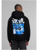 Mister Tee Hoodie "Tokyo Drifting Fluffy Hoody" in Schwarz