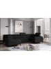 MF Design Esco Recamiere Links in Schwarz -  (L) 200 x (B) 336 x (H) 92 cm