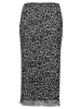 Vera Mont Bleistiftrock mit Leoprint in Grau/Schwarz