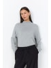 soyaconcept Strickpullover mit Rollkragen in Lt Grey Melange