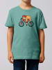 wat? Apparel T-Shirt Sloth in Teal Monstera