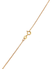 Elli Halskette 925 Sterling Silber Geo, Kreis in Gold