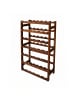 relaxdays Weinregal in Dunkelbraun - (B)63 x (H)102 x (T)25 cm