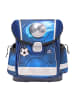 Belmil 4tlg-Set: Schulranzen Football 4 in blau – (H)36 x (B) 32 x (T) 19 cm