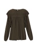 usha FESTIVAL Women Blouse in Black Green