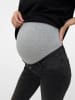 mama licious Umstandsjeans mit Slim Fit in Dark Grey Denim 1