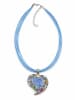 collezione alessandro Kurze Kette " Barcelona " in blau
