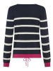Laura Scott Strickpullover in marine-weiß-rosa gestreift