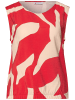 Street One Gemustertes Materialmix Top in Rot