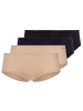 Skiny Panty 4er Pack in Schwarz/Beige