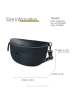 Toscanto Leder Gürteltasche Toscanto Tasche blau, dunkelblau ca. 29cm