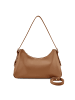Seidenfelt Nelma Schultertasche 38 cm in toffee