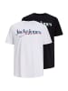JACK & JONES PLUS 2er-Pack T-shirt in Bright White