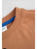 Coccodrillo Baumwoll-T-Shirt mit kurzen Ärmeln in braun
