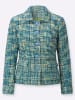 creation L Bouclé-Blazer in champagner-apfel-gemustert