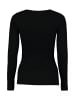 Hailys Dünnes Langarm Shirt 2-er Stück Set Stretch Longsleeve KORA in Schwarz-2