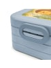 Mr. & Mrs. Panda Bento Box Eule Zufrieden Design mit Spruch in Blau Pastell