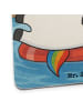 Mr. & Mrs. Panda Glasuntersetzer Einhorn Blümchentail Design ohne Sp... in Weiß