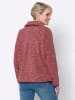 Sieh an! Fleecejacke in himbeere-meliert