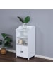 relaxdays Badezimmerschrank in Weiß - (B)40,5 x (H)86 x (T)36 cm