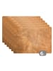 OnlyWow Platzset - Tischset (6-teilig) Cognac, abwaschbar