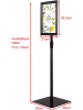 COSTWAY Infoständer A4 in Schwarz