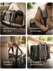 Knupis Katzentransportbox für Katzen & Hunde, 300D Oxford, faltbar, leicht