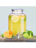 relaxdays Getränkespender in Transparent - 5 l