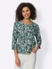 Heine Rundhalsshirt in jade-kalkmint-bedruckt