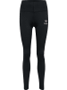 Hummel Leggings "Paris High Waist Tights" in Schwarz