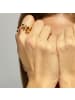 Luxenter Ring Yter mit 18 Karat  verstellbar Gelbgold-Yter black