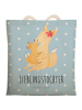 Mr. & Mrs. Panda Alltagstasche Fuchs Mama mit Spruch in Blau Pastell
