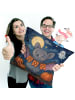 Mr. & Mrs. Panda Sofa Kissen Fledermaus Boo Design ohne Spruch in Weiß