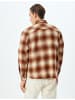 KOTON Shirt in Orange Karomuster