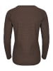 elkline Longsleeve Feel Free in brownmelange