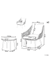 Beliani 3-tlg Bistro Set LAURETO in Grau