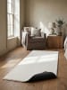 KADIMA DESIGN Teppichläufer Uni Antirutsch pflegeleicht Wohnzimmer Schlafzimmer in Creme