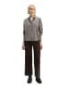 Marc O'Polo Seersucker-Bluse oversize in Medium Brown