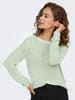 ONLY Einfarbiger Basic Strickpullover ONLGEENA in Mint