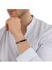 Tom Tailor Armband Edelstahl, IP schwarz, Nylon in schwarz