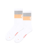 Occulto 2er Pack Rennradsocken Eddy in Apricot-Weiß