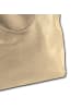 Florence Florence Shopper, Schultertasche Leder taupe, dunkelbeige ca. 28cm