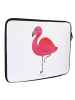 Mr. & Mrs. Panda Notebook Tasche Flamingo Classic ohne Spruch in Weiß