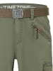 Timezone Cargo Shorts Wadenlang inkl. Gürtel Reißverschluss Loose Fit in Olive