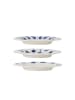 Bloomingville Linora Dessert Teller-Set 3er in blau