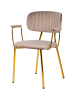 Kayoom Stuhl Giselle 2erSet in taupe