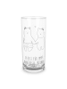 Mr. & Mrs. Panda Longdrinkglas Bär Freundin mit Spruch in Transparent