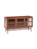 Beliani Vitrine DEVON in Braun - (W) 115 x (H) 64 x (L) 35 cm