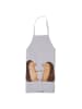 Mr. & Mrs. Panda Backschürze Igel Liebe ohne Spruch in Grau Pastell