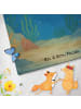 Mr. & Mrs. Panda Badehandtuch Walfisch Thunfisch Design ohne Spruch in Gelb Pastell